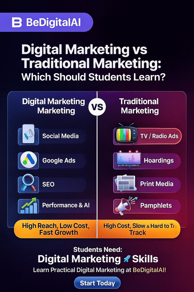 Digital Marketing vs Traditional Marketing