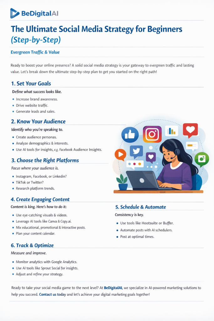 The Ultimate Social Media Strategy for Beginners (Step-by-Step) Social media is no longer just about posting regularly. In 2026